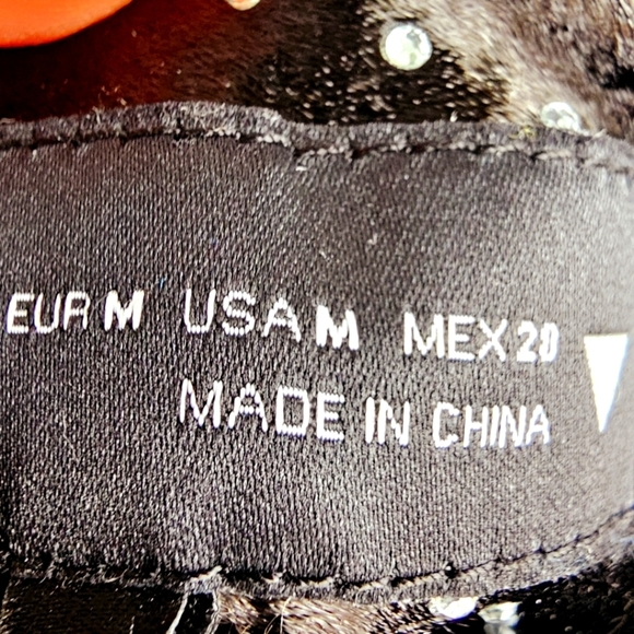 Zara Mini Waterfall Open Back Cocktail Party Dress Black Crystal size M - Picture 10 of 16